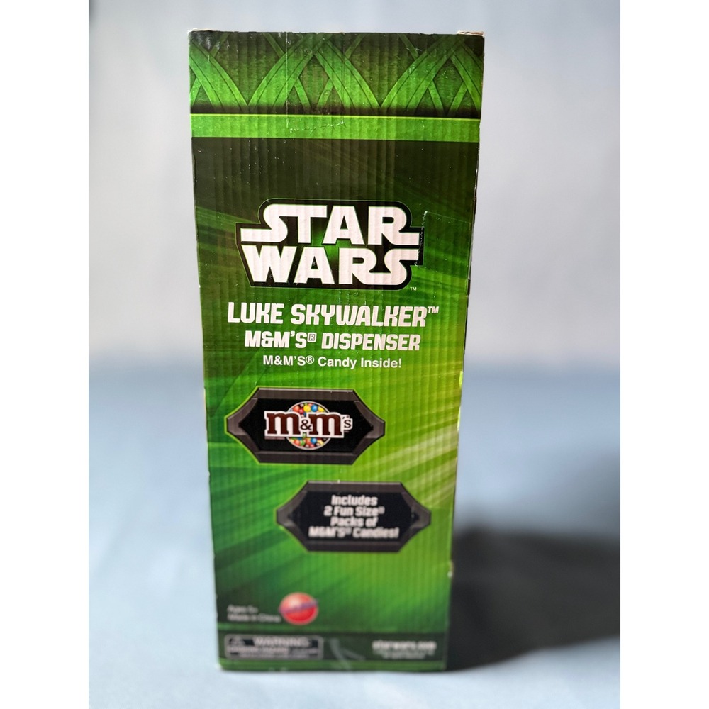Star Wars Luke Skywalker M&M's Candy Dispenser Orange Character Jedi 2013 New - Picture 3 of 7